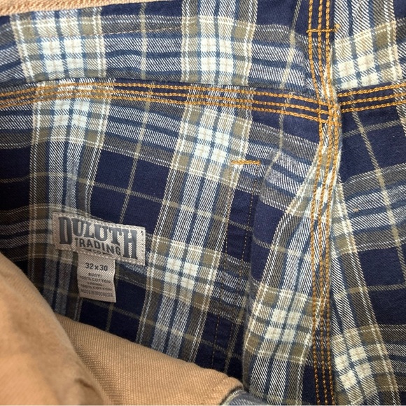 Duluth Trading Co. Plaid Bootcut Jeans - Picture 9 of 11